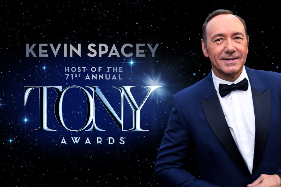 Kevin Spacey, Host of the 2017 Tony Awards, June 11 on CBS.