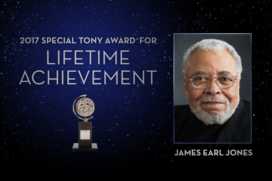 James Earl Jones is a 2017 recipient of a Special Tony Award for Lifetime Achievement in the Theatre.