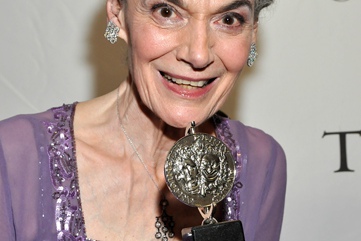 Marian Seldes with her Special Tony Award for Lifetime Achievement in the Theatre, 2010.