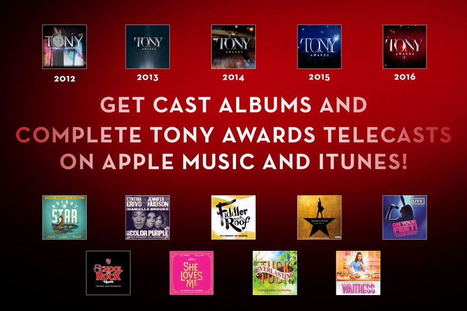 Get Cast Albums and Complete Tony Awards Telecasts on Apple Music and iTunes!